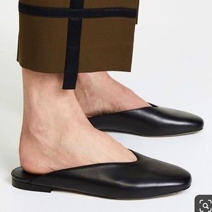 Vince Levins Black Leather Mule